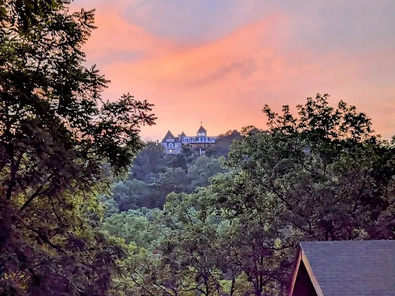 Views of the famous Crescent Hotel.