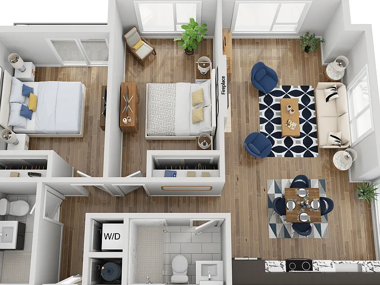 Explore this tastefully designed urban apartment, equipped with all essentials for contemporary living. Explore this tastefully designed urban apartment, equipped with all essentials for contemporary living.