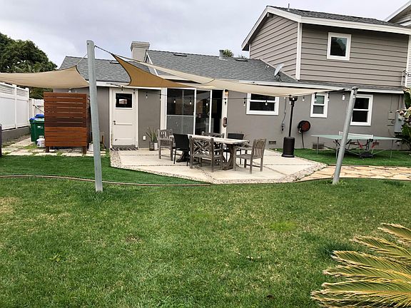 Outdoor shower, shaded patio, custom lighting