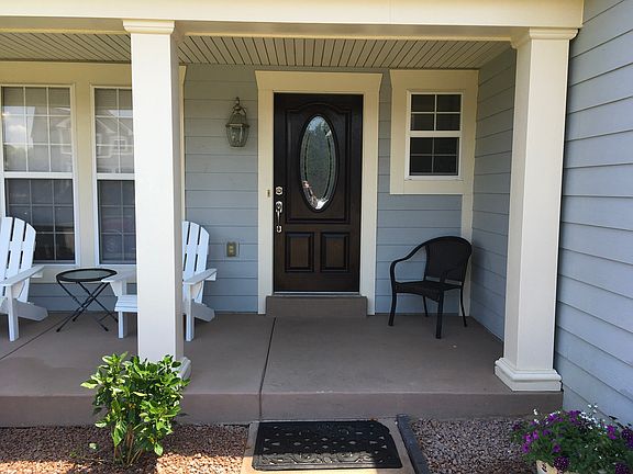 Front door re-stained 2019