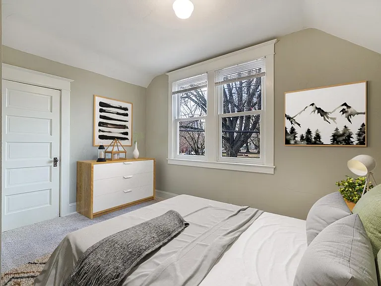 Bedroom 3. This image shows a virtually furnished space. Bedrooms come unfurnished.