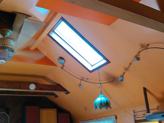 skylight in kitchen