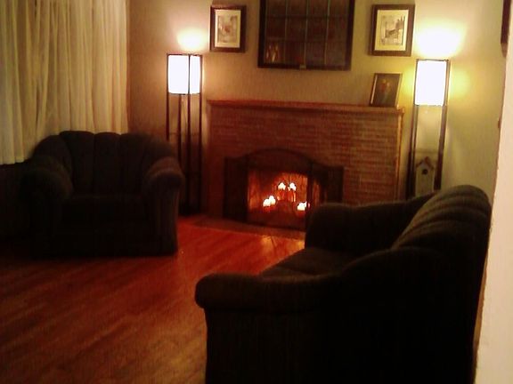 beautiful hardwwod floors, new fixtures and paint