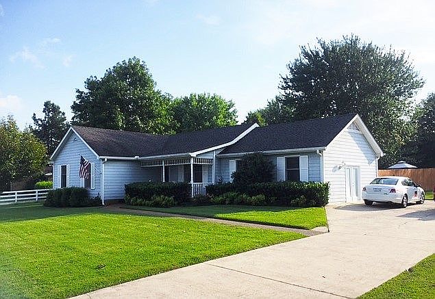 Front with covered porch