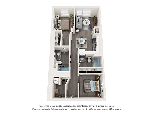 Floor plan Urban 2 Bedrooms C