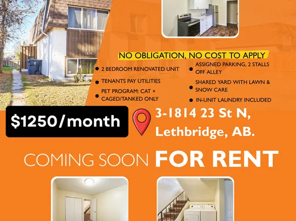 1814 23rd St N #3, Lethbridge, AB T1H 4K4