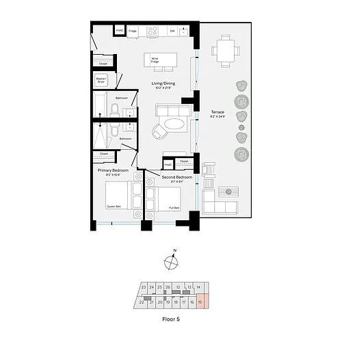 Floor plan E515