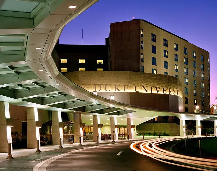 Duke Hospital is in 5 min driving distance