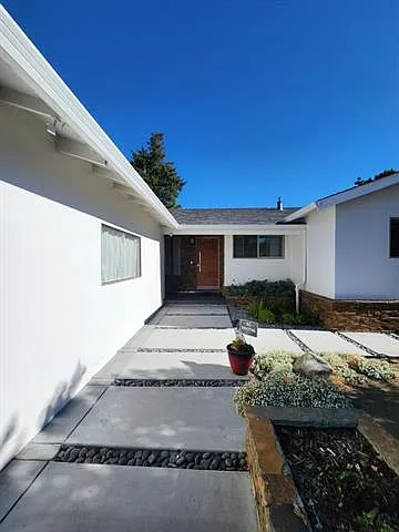 Walkway to front door