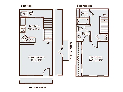 Floor plan Broadsworth Townhome I
