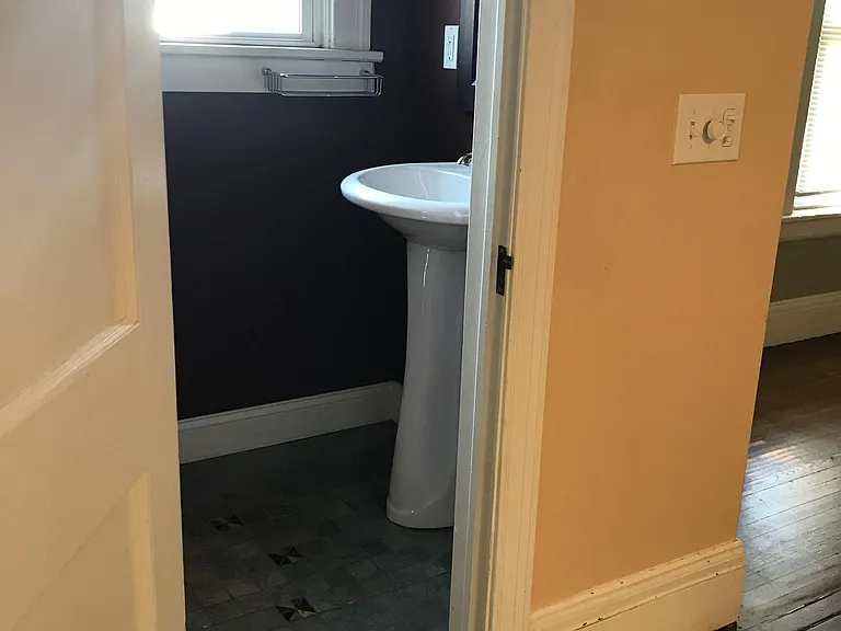 Downstairs Powder room off kitchen