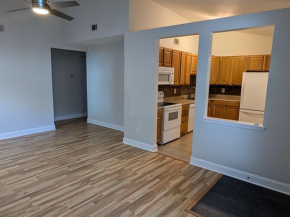 From large living room into kitchen
