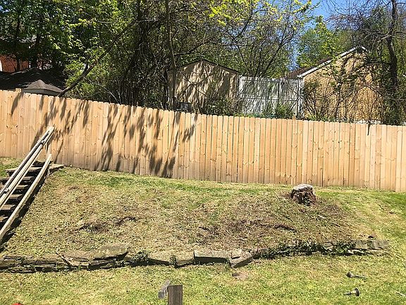 Fenced yard