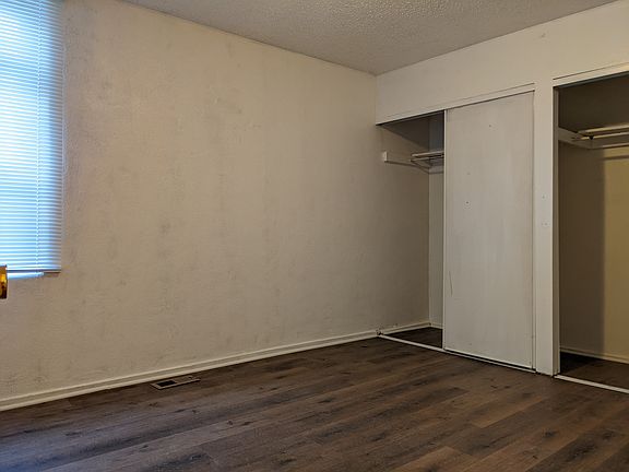 double closets in master bdrm