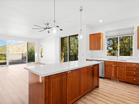Open concept kitchen and family room