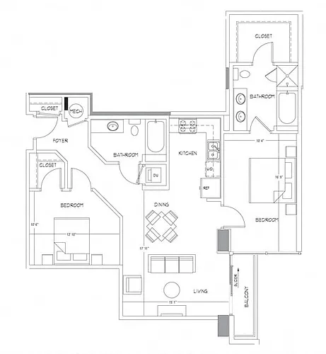 Floor plan B14