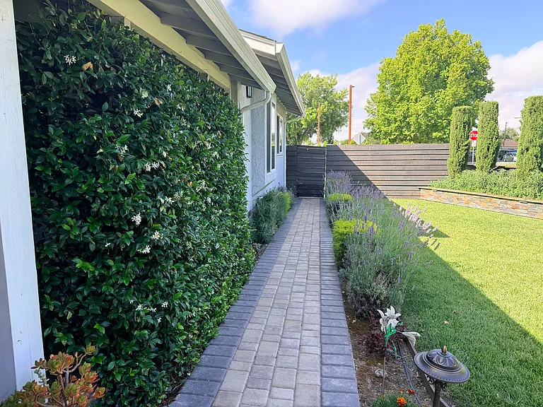 pathway to backyard