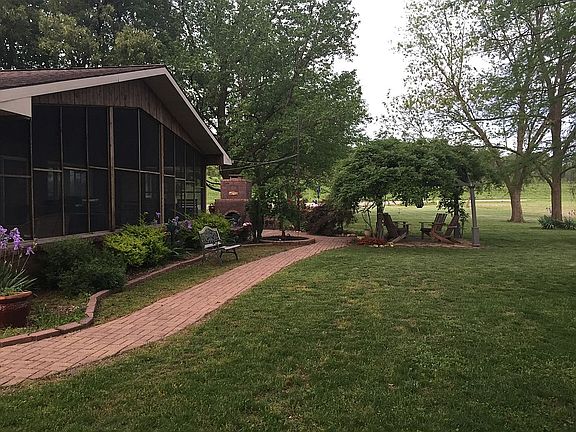 Backyard with pergola