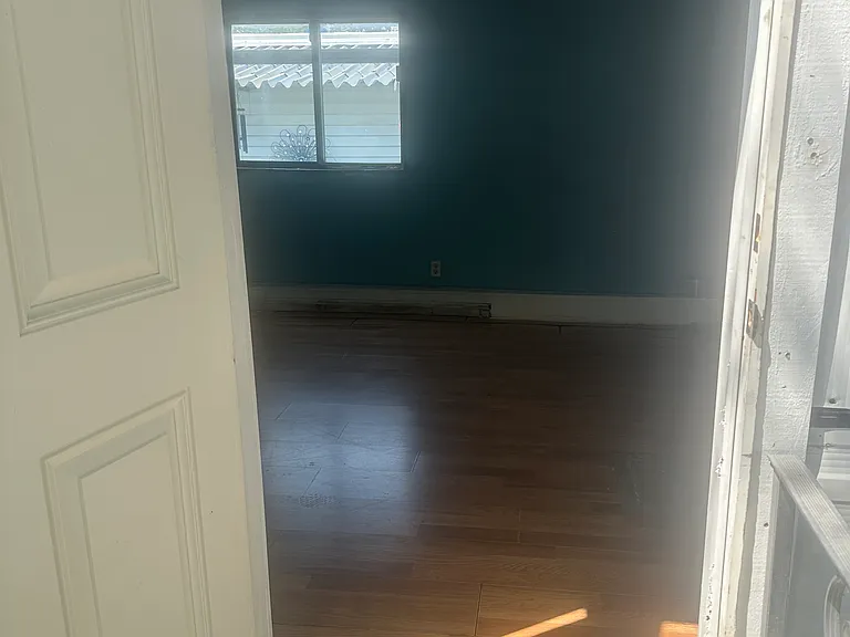Front door entering living room