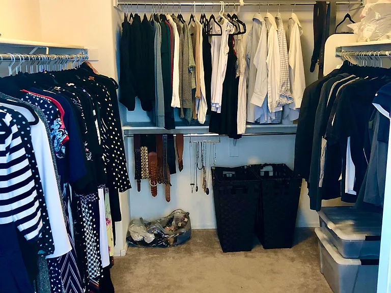 Primary suite walk-in closet