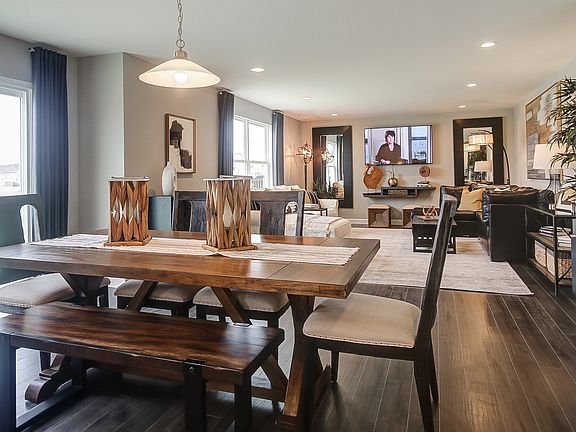 Dining area open to great room