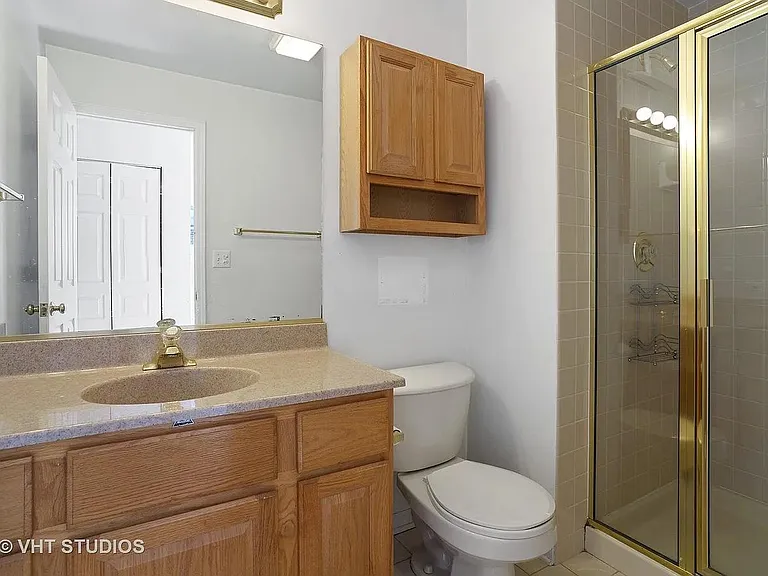 Main floor bathroom with shower.