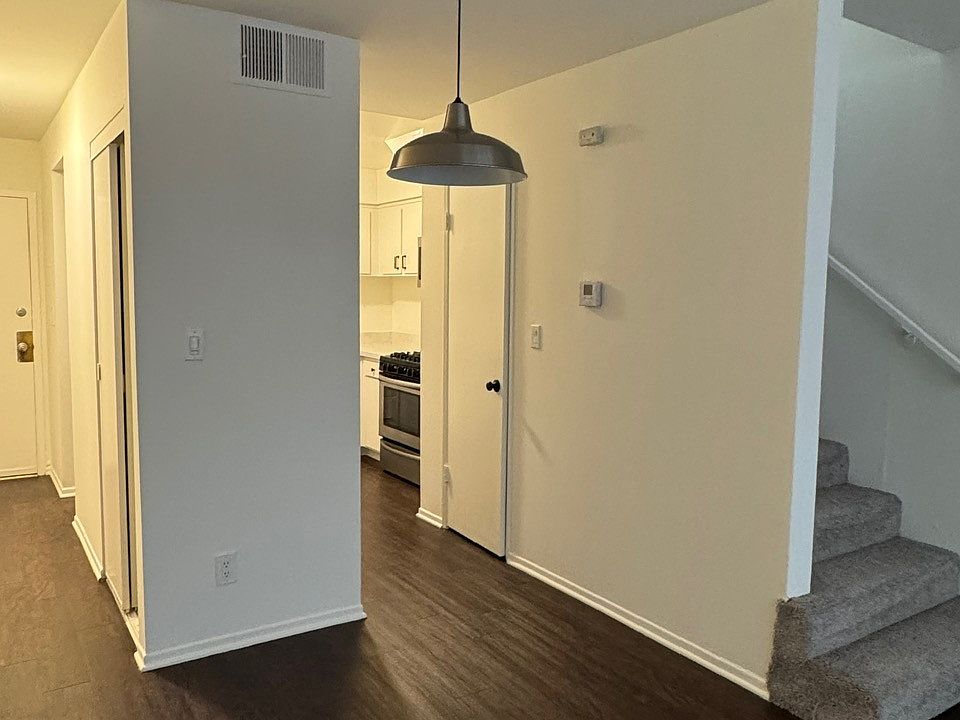 Breakfast nook off of kitchen and living area.