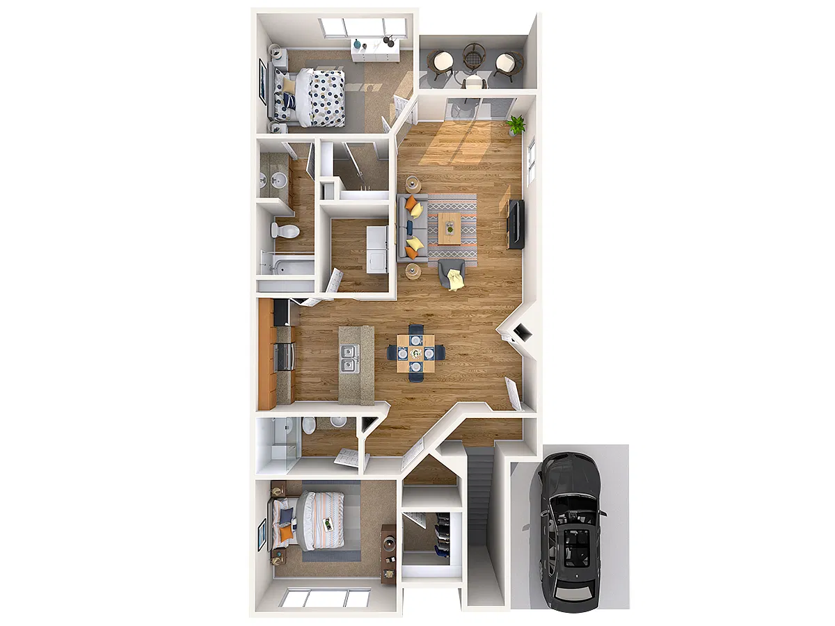 Floor plan Two Bedroom