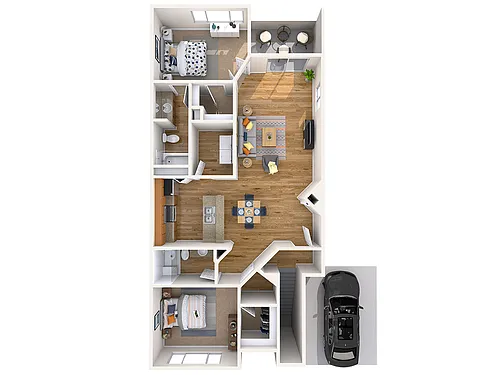 Floor plan Two Bedroom