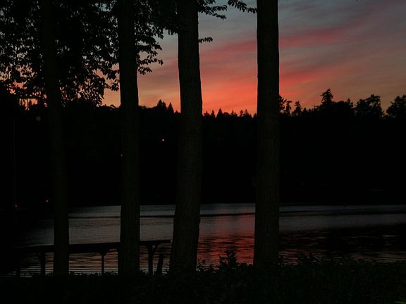 Sunset on the water
