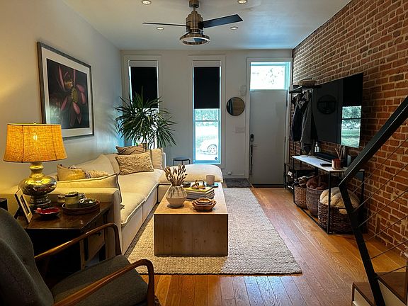 Living room looking towards front of house