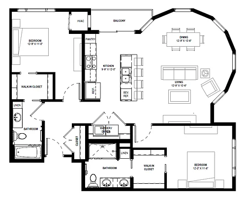 Floor plan Silhouette