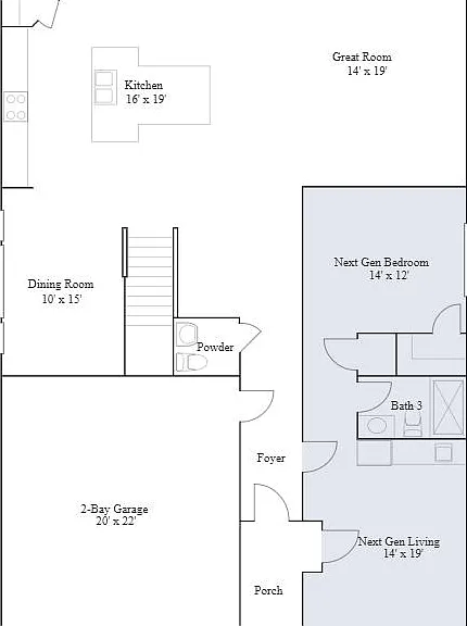 gray area is in-law suite with $2700 rent this is not included.