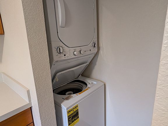 In-unit washer and dryer.