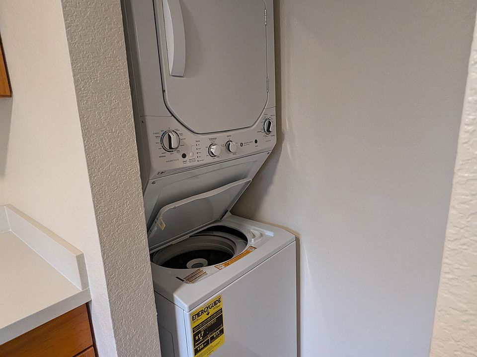 In-unit washer and dryer.
