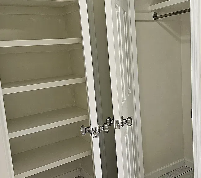 Linen closet and Pantry closet for extra storage.