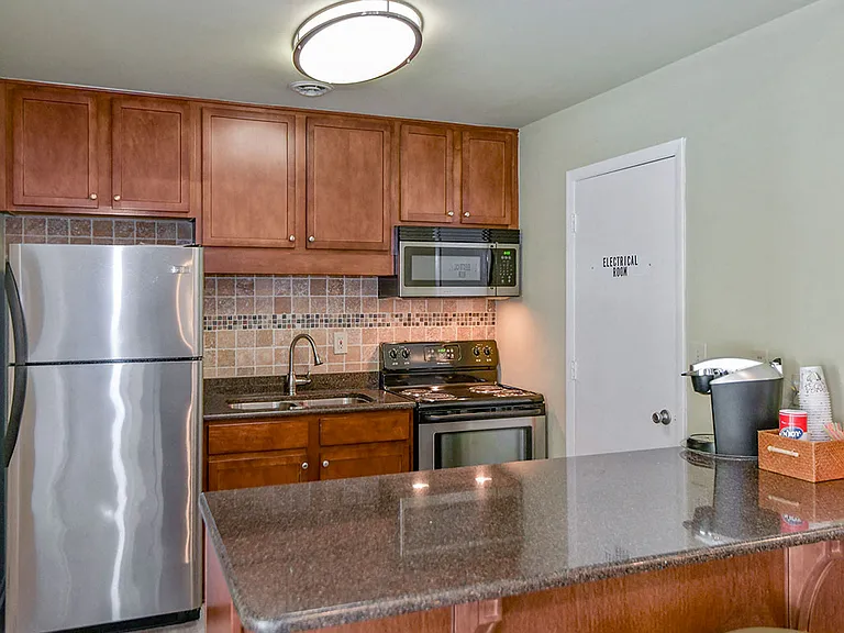 Catering kitchen in residents' clubhouse