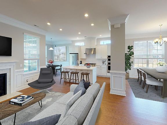Expansive ranch design with spacious great room