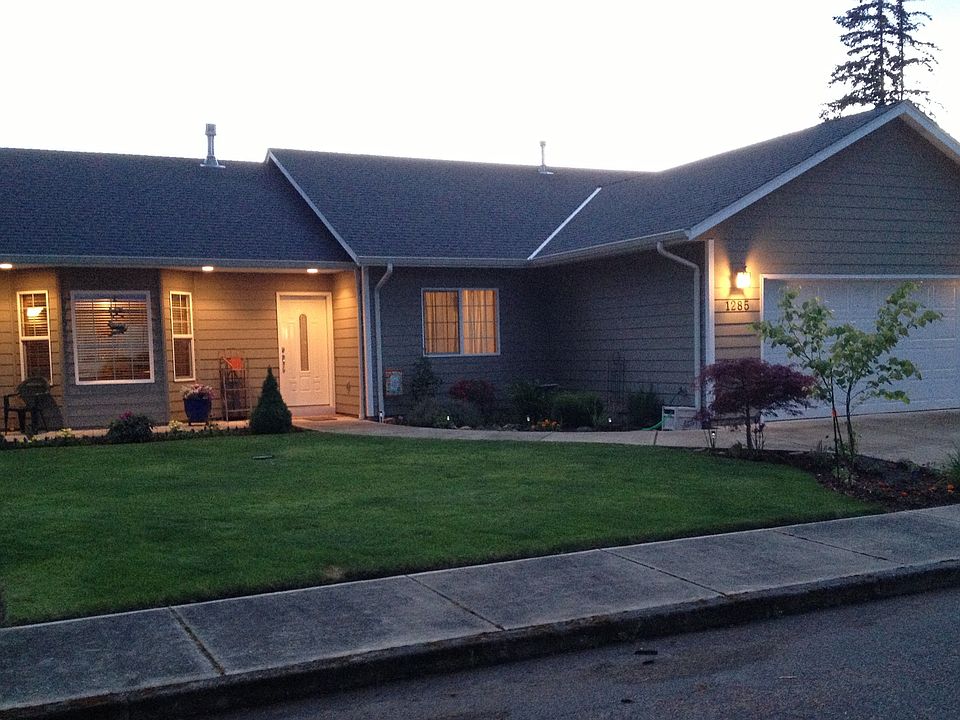 Front exterior at dusk
