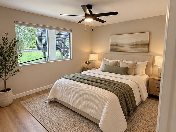 Bedroom 1 furnished via AI