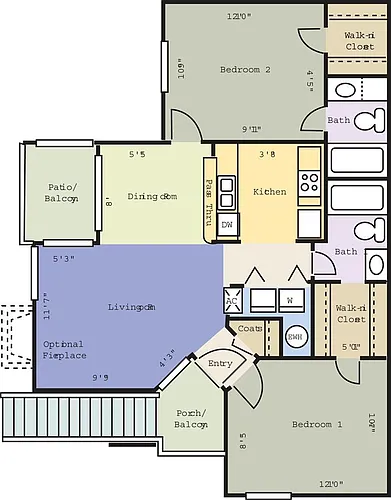 Floor plan Green Heron