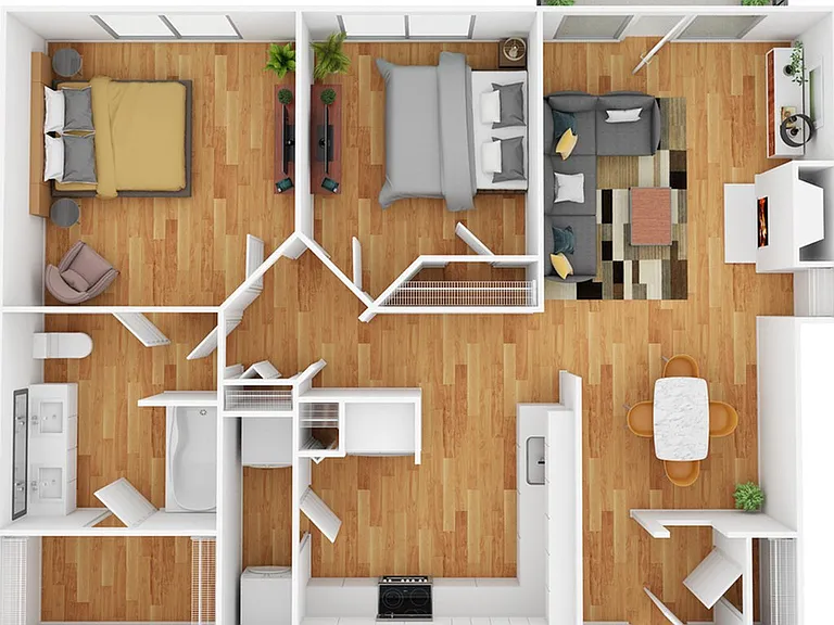 2 Bedroom | 1 Bath | 974 SF 2 Bedroom | 1 Bath | 974 SF
