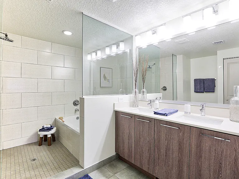 Select Master Bathrooms include Dual Vanities.