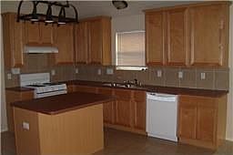 2nd View of kitchen with Tile back splash