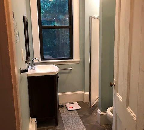 view of bathroom on first level - shower only