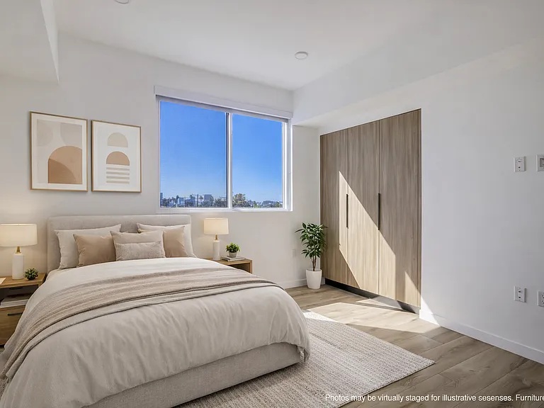 Certain photos may include virtual staging for illustrative purposes only. Furniture and decor shown are not included in the lease. No structural changes, alterations to layout, finishes, fixtures, or views have been made to the unit.