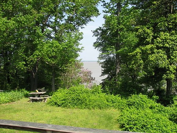 River side backyard on deck