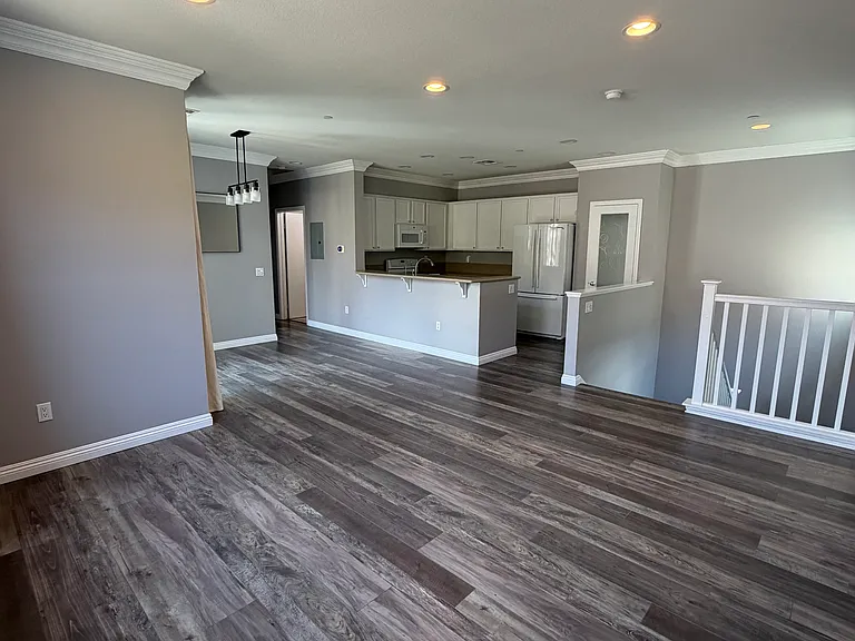 Bright, open-concept living area.