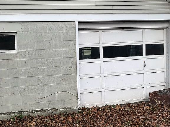 Garage facing alley