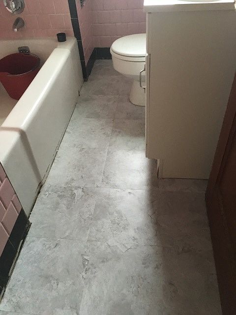 New bathroom floring